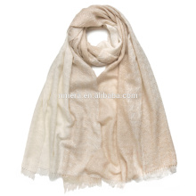 Inner Mongolia factory orders production worsted cashmere knitted shawl SCI0011 ms jacquard pure cashmere scarf